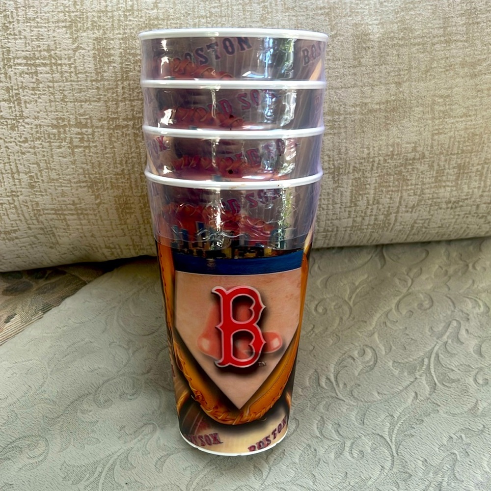 MLB Baseball Boston Red Sox  Fenway Park Souvenir Cups Holograms - Brand New!